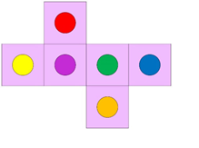 Multiple color cube 1